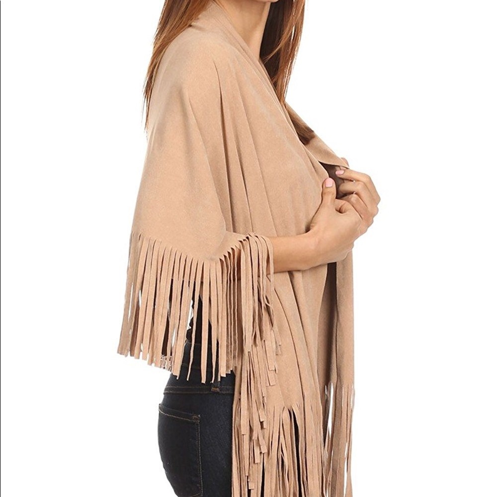 Suede Tan Cardigan